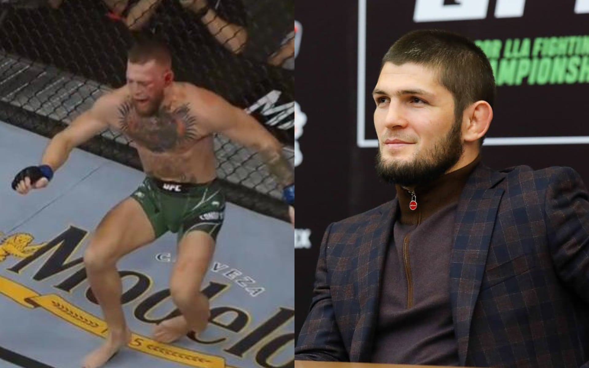 Khabib Nurmagomedov se moque de la blessure de Conor McGregor