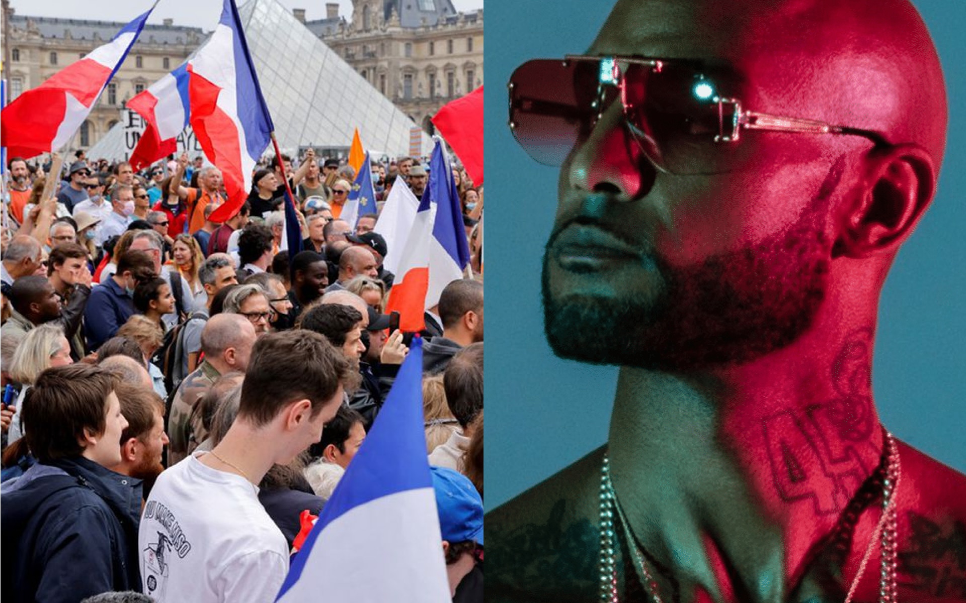 Booba soutient les manifestants contre le pass sanitaire