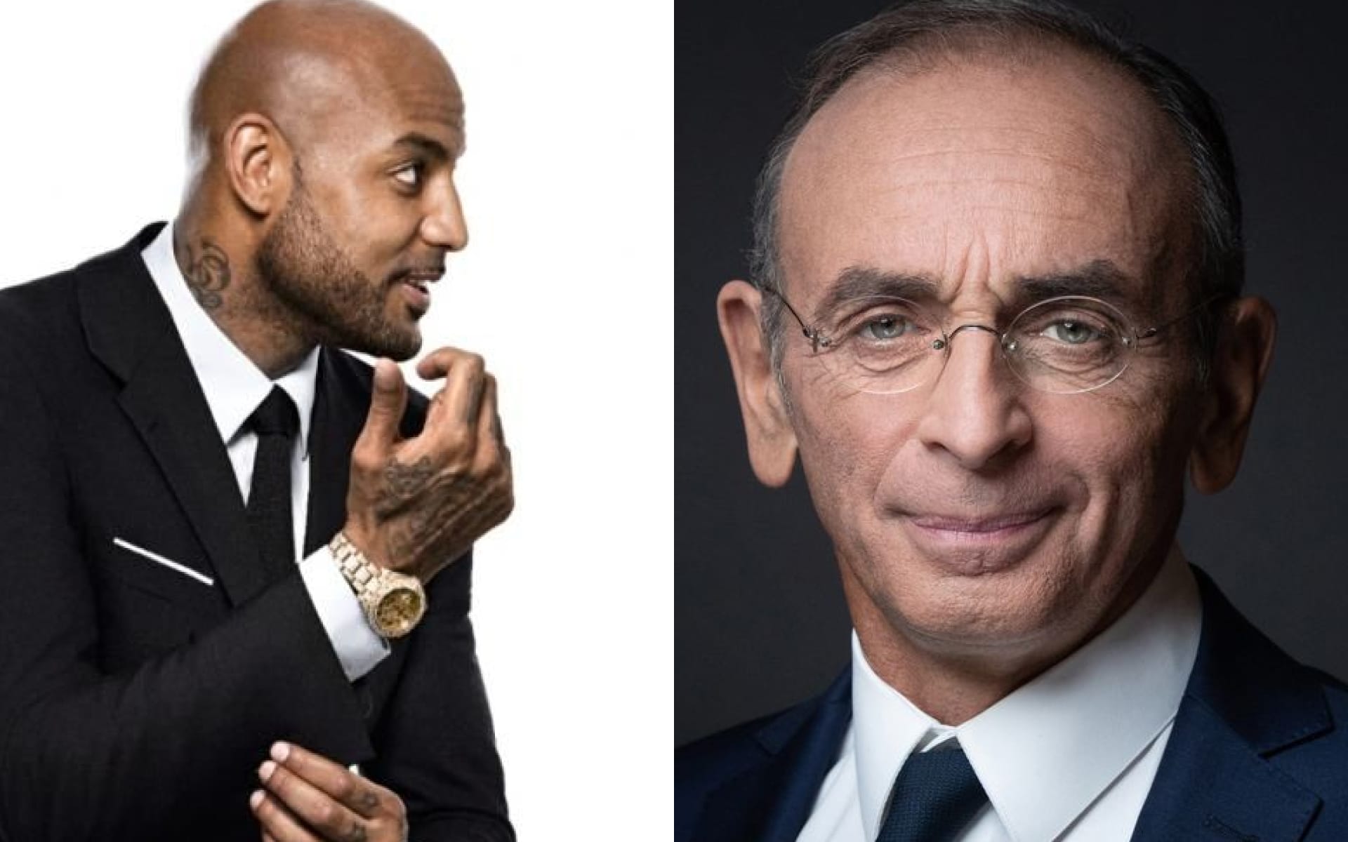 Booba soutient publiquement Éric Zemmour dans un tweet