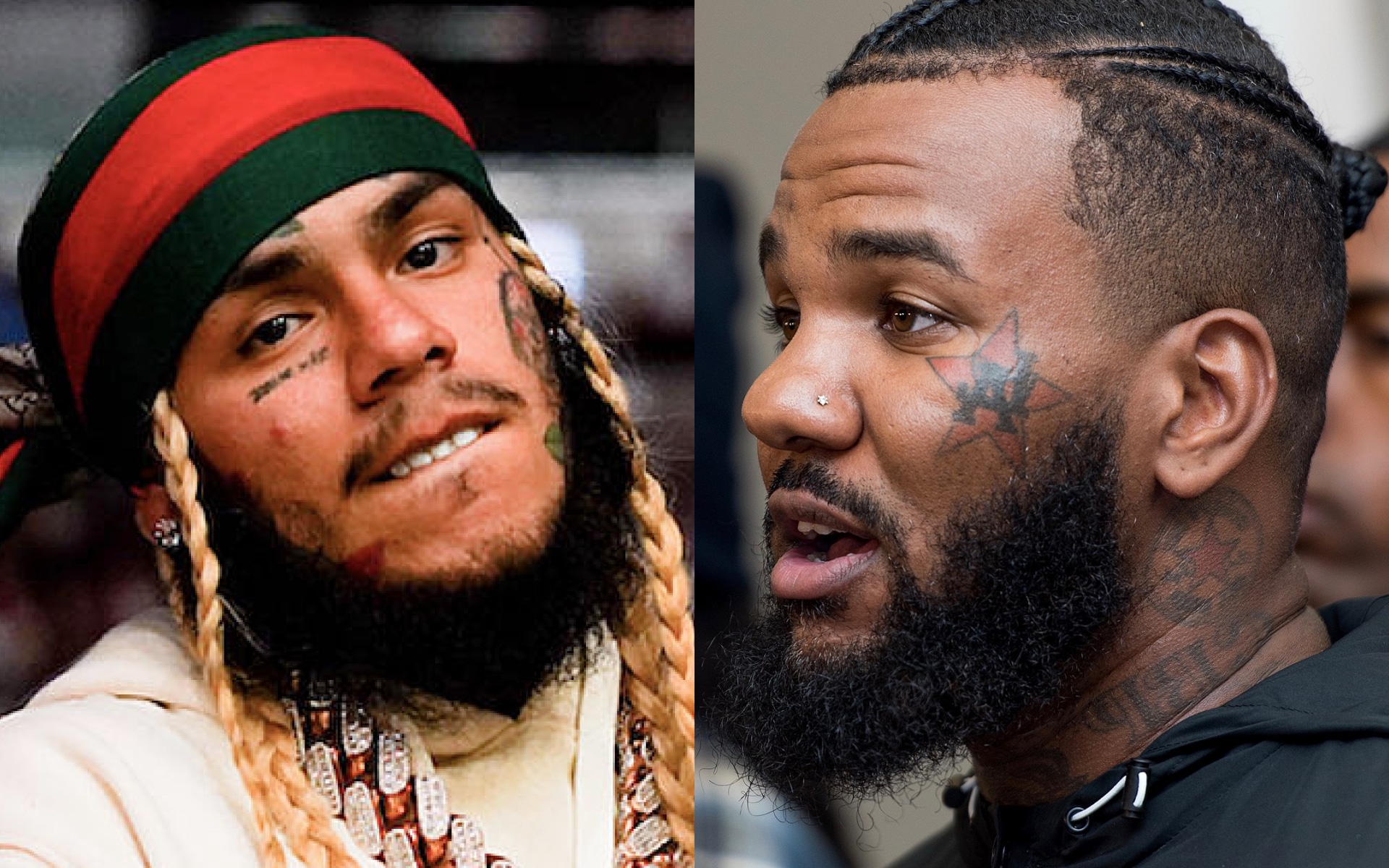 6ix9ine clashé pour avoir offert 50 000 dollars à une famille, il tacle The  Game en retour