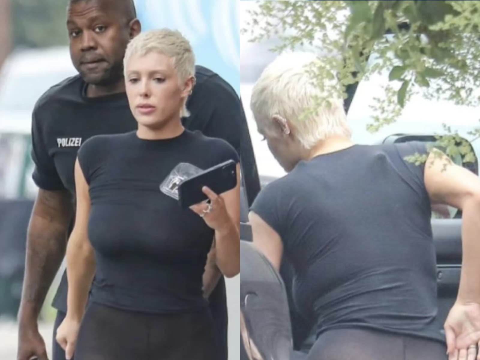 Bianca Censori : la femme de Kanye West sort sans chaussures et en collants  transparents