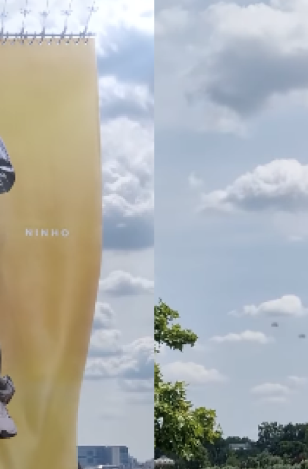 Ninho affiché en grand sur la Tour Eiffel pour sa collaboration avec Adidas