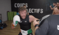 Conor McGregor s'entraîne pour son combat dans un Fitnesspark de Cannes