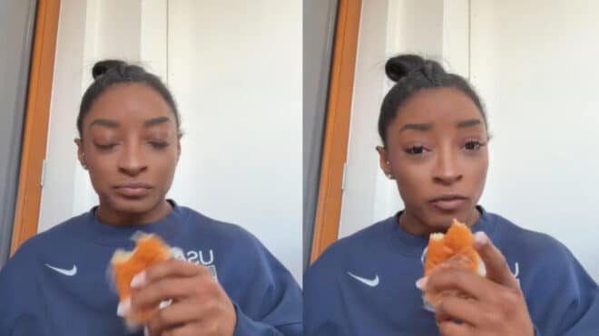 Simone Biles épinglée à cause des pains au chocolat, sa coach vient à la rescousse