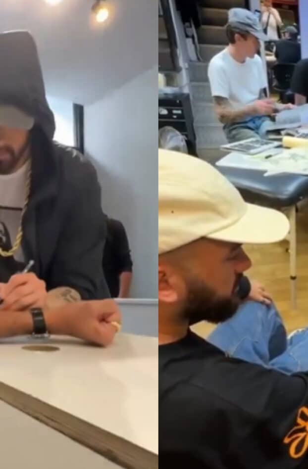 Oli s'est fait tatouer un mot écrit sur son bras par Eminem, la vidéo fait le buzz