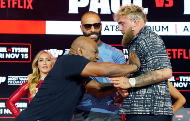 Jake Paul hué à New-York, Mike Tyson se jette sur lui en conférence de presse