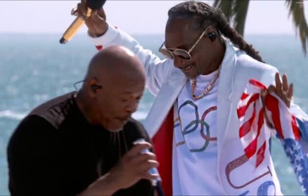 Snoop Dogg et Dr. Dre mettent le feu avec leur show pour la cérémonie de clôture des Jeux olympiques