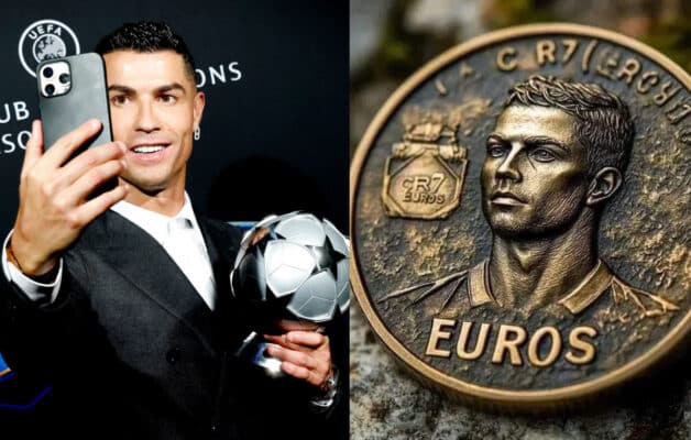 Le Portugal rend hommage à Cristiano Ronaldo avec une pièce commémorative de sept euros