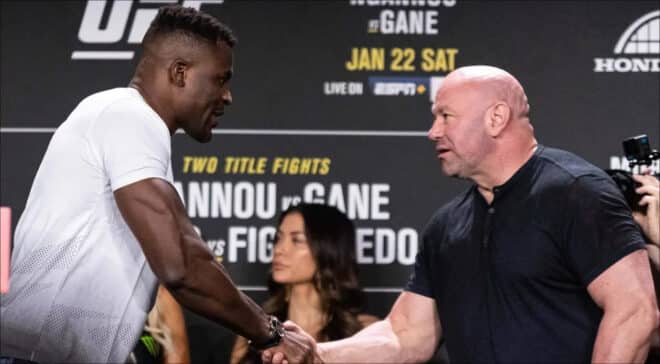 Dana White charge encore Francis Ngannou : « ce n’est pas un homme bien »