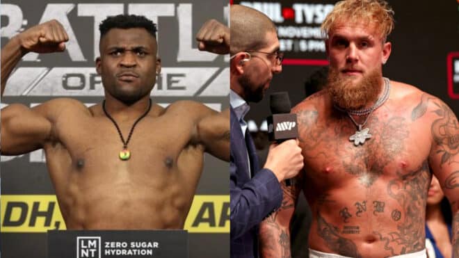 Francis Ngannou menace Jake Paul après son combat et sa victoire face à Mike Tyson