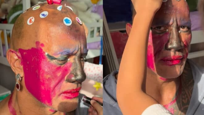 Quand Dwayne Johnson improvise une séance maquillage avec ses filles