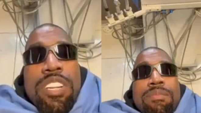 Kanye West s’offre une pub étrange au Superbowl et fait la promo d’un t-shirt avec un signe osé